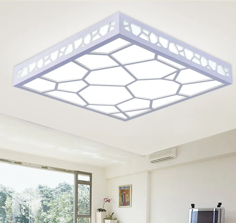 Koop Art Water Cube LED Plafondlamp Woonkamer Slaapkamer Studie Restaurant Verlichting Office Business Plaats Plafond Verlichting 110-240 V