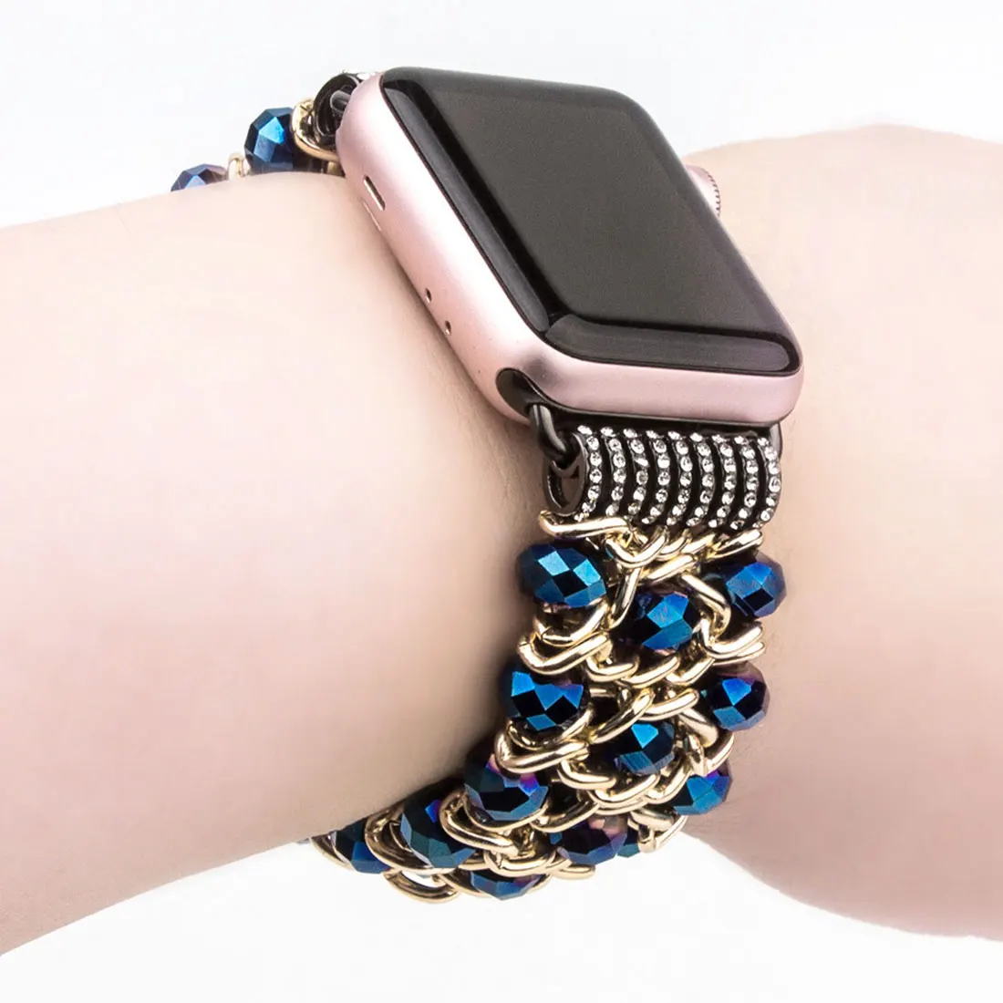 Модный роскошный ювелирный ремень ремешок 38 мм/42 мм для Apple Watch блестящий