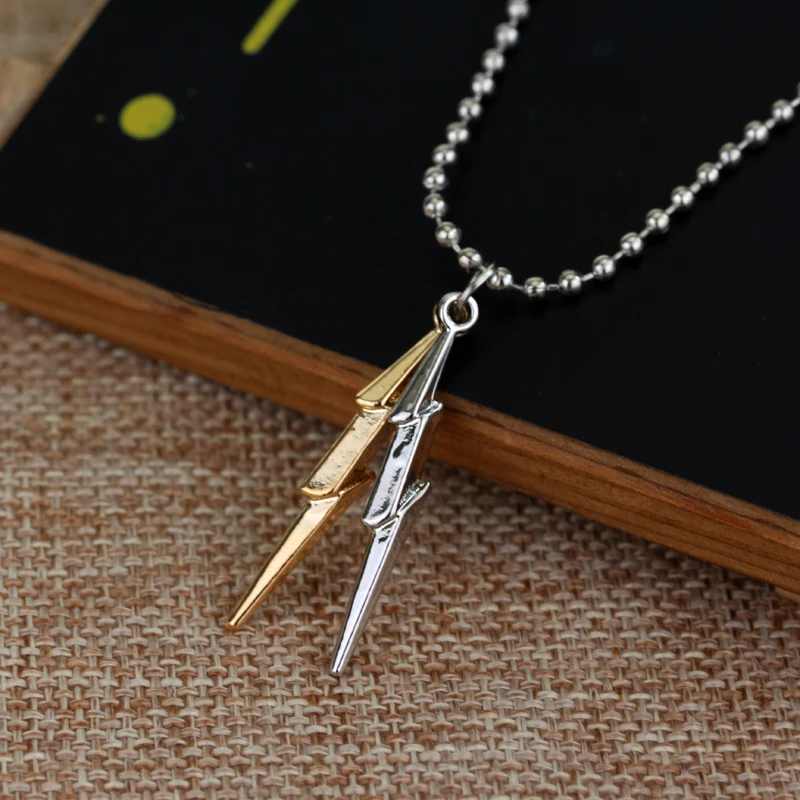 Цепочка из сплава с подвеской в виде молнии|movie jewelry|necklace charmjewelry jewelry |