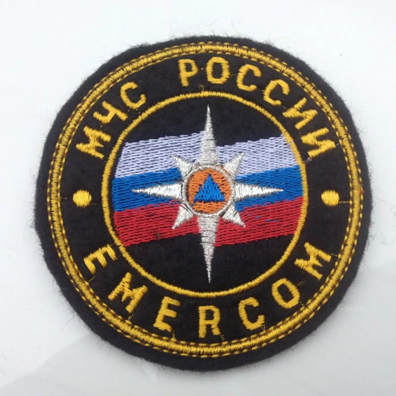 Военная тактическая одежда нашивки транзакция вышивка российский ЧС круговая