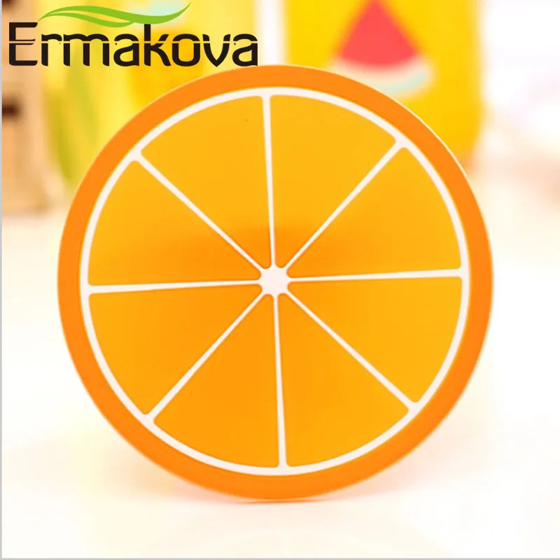 ERMAKOVA набор из 6 фруктовых Противоскользящих чайных чашек коврик для кружка