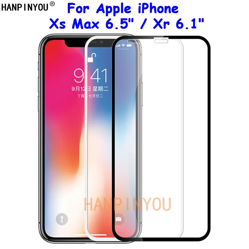 

Для Apple iPhone Xs Max Xr X полное покрытие закаленное стекло Защита экрана Ультра тонкая Взрывозащищенная пленка