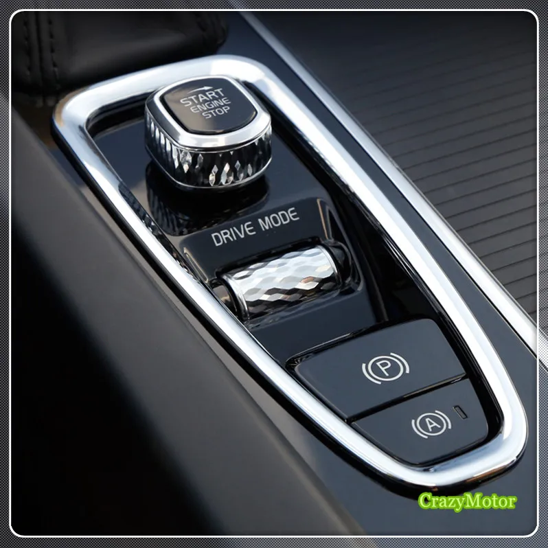 Хромированная коробка переключения передач для Volvo XC60 XC90 S90 V90 2018 2020 панель рамка