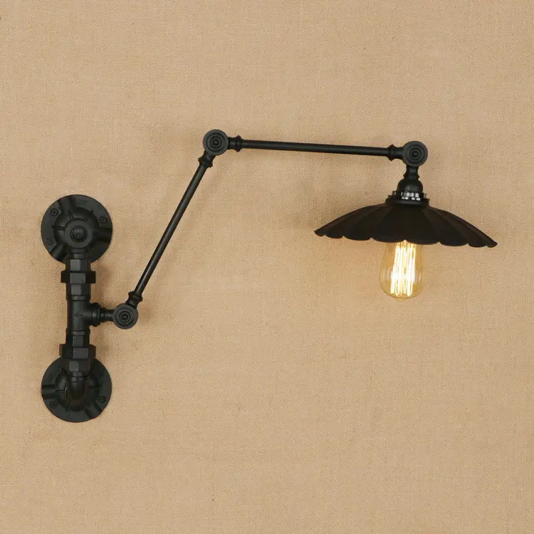 E27 Vintage Industrial Wall Lamp Loft Creative Swing Arm Sconce Balcony Stair Porch Restaurant Bar Bedroom Light Home | Лампы и