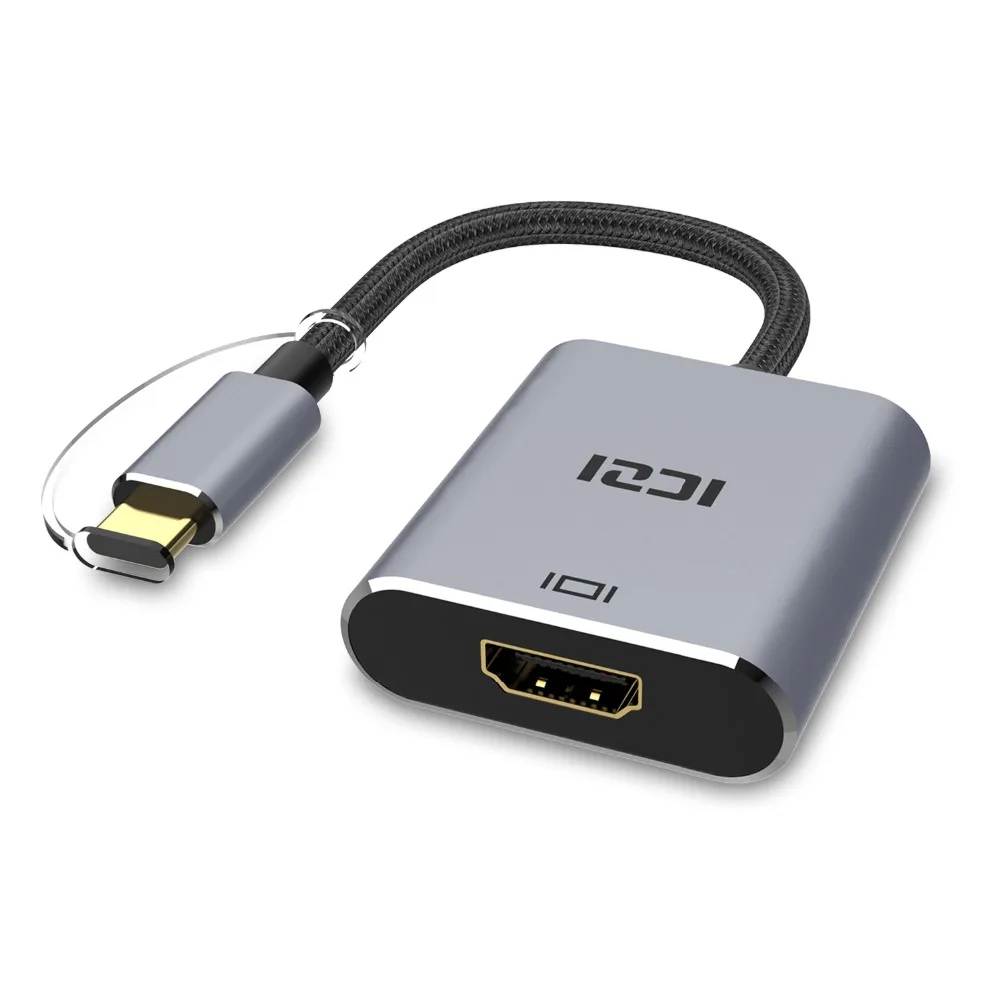 ICZI 4K type C к HDMI адаптер Thunderbolt 3 конвертер USB C к HDMI кабель для MacBook samsung S8 S9 huawei P30 mate 20 10 Pro