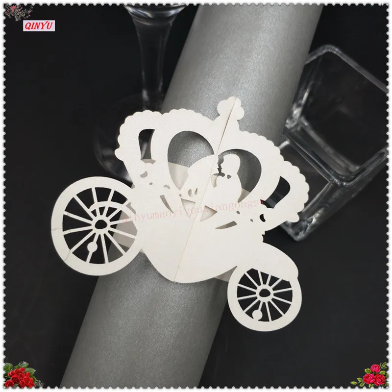 100 шт. бумажные кольца для салфеток в форме автомобиля|napkin rings|serviette tablewedding napkins rings