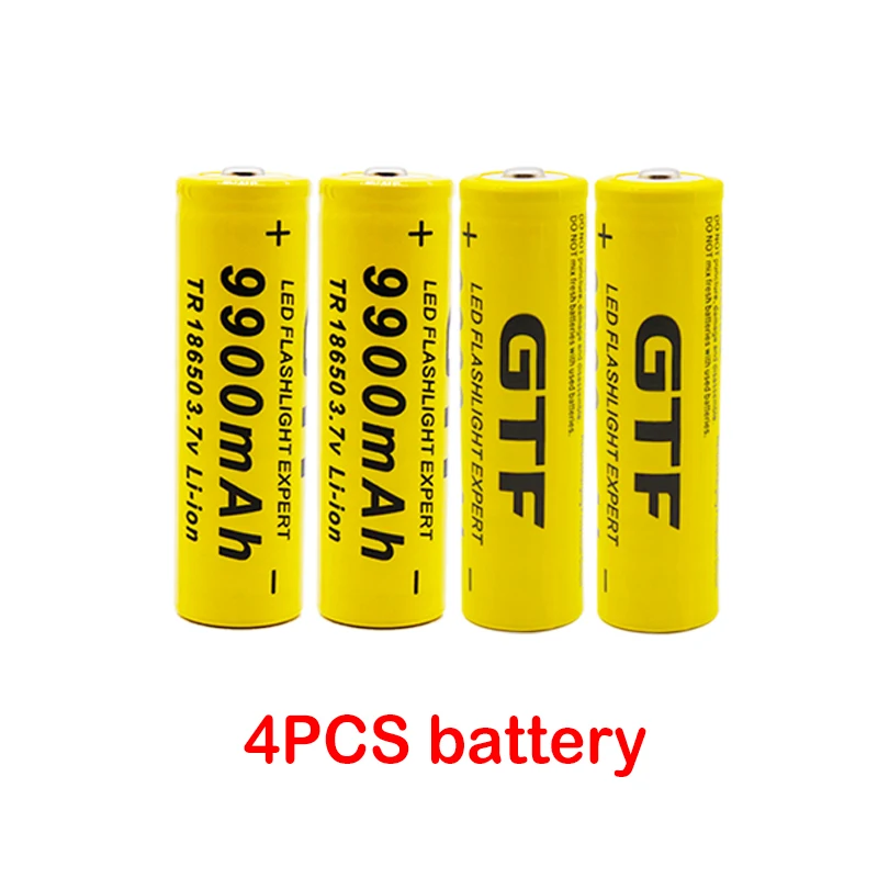 Новый 18650 батарея 3 7 V 9900 mAh аккумуляторная Li-Ion для светодиодного фонаря