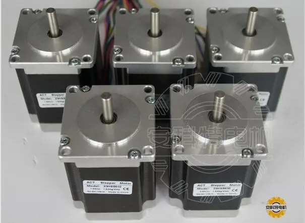 

ACT MOTOR 5axis Nema 23 268OZ-IN 3A 76 мм гибридный шаговый двигатель CE,ROSH