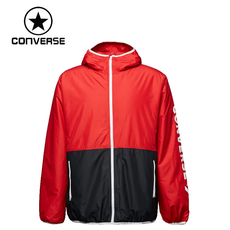 Мужская Утепленная ветровка Converse оригинальная спортивная куртка с капюшоном