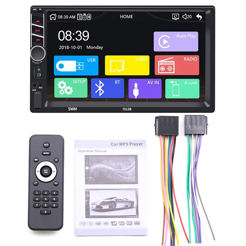 Автомагнитола с Bluetooth 7 &quot 2 Din для Apple Android 8 1 Mirror link видеоплеер USB TF стереосистема