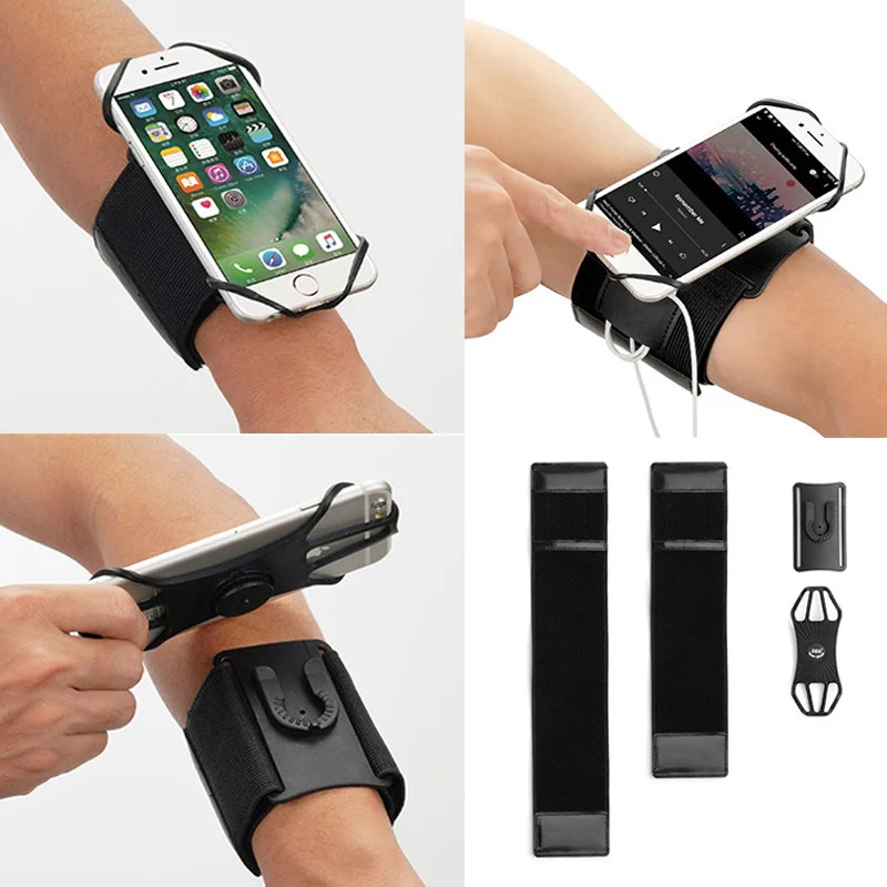 360 Rotatable Sports Running Armband Mobile Phone Holder Forearm Wristband Bag XR649 |