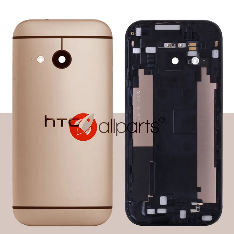 Задняя крышка для HTC One M8 Mini 2 Оригинал на батарею золотой|Корпусы и рамки для