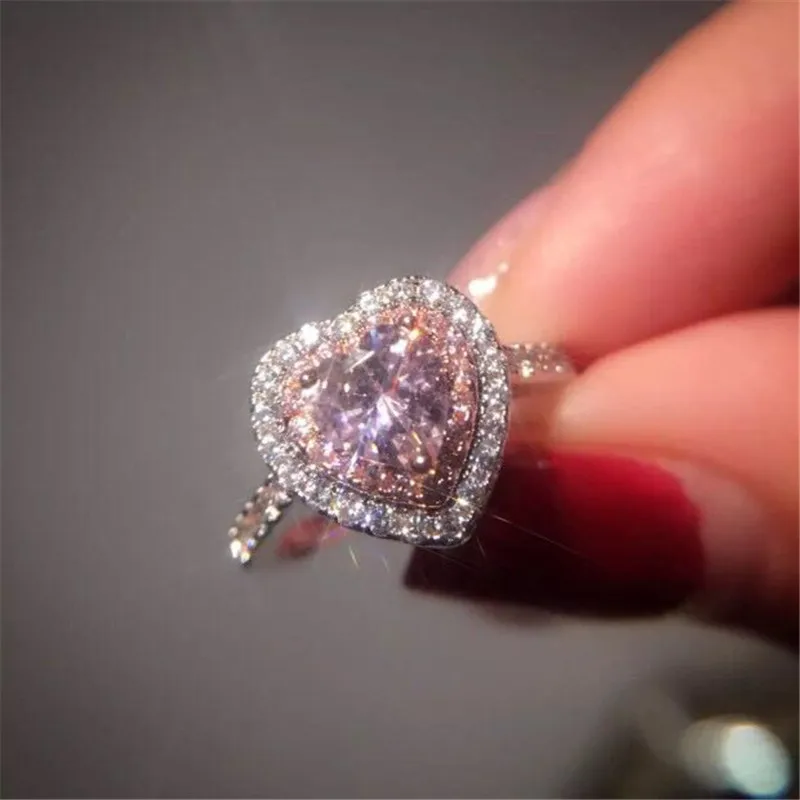 Женское кольцо из серебра 925 пробы с розовым топазом|ring for|rings for womenfine jewelry |