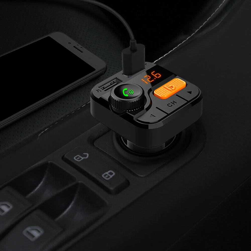 Автомобильное зарядное устройство 3 4 А Быстрое беспроводное Bluetooth 5 0 USB