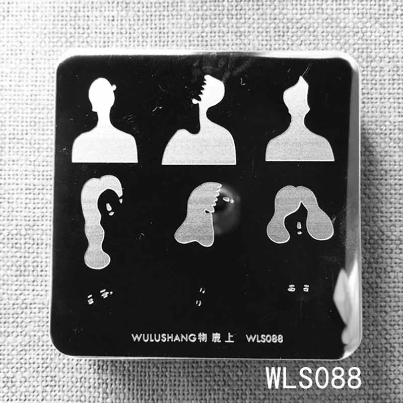 WLS88 Новые пластины для штамповки ногтей WULUSHANG квадратные пластины для ногтей из нержавеющей стали 6*6 см изображения для дизайна ногтей Konad штампы маникюрные для красоты - Цвет: WLS88