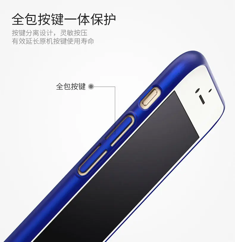 Hard Case for IPhone X 8 6 6S 7 Plus PC Rugged Matte Slim Ultra Thin Back Cover Fashion New Man Lady Luxury Blue Gold Black CASE |