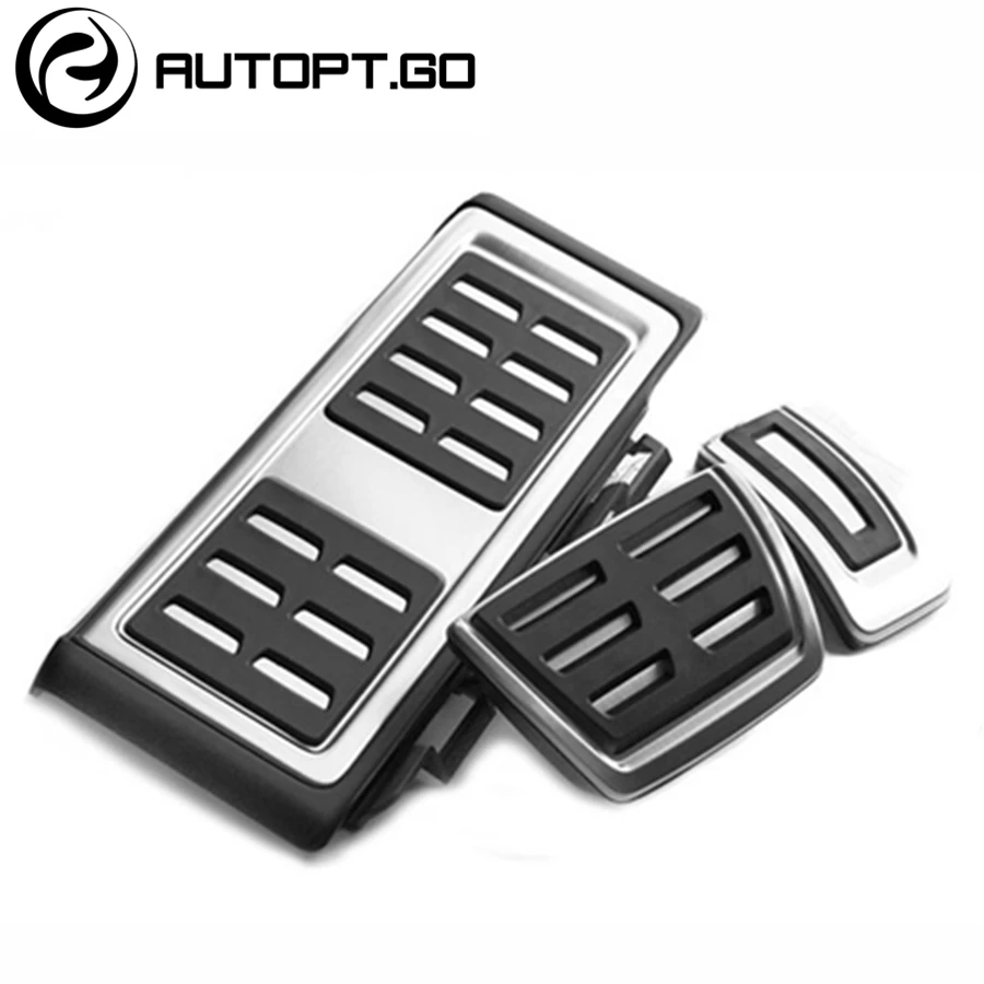 AT 3Pcs Ножная педаль для автомобиля Pad комплект для Audi A3 8V Seat Leon для Volkswagen Golf 7 VII MK7 Passat VIII для Skoda Octavia A7 Karoq быстрое - Название цвета: AT 3Pcs