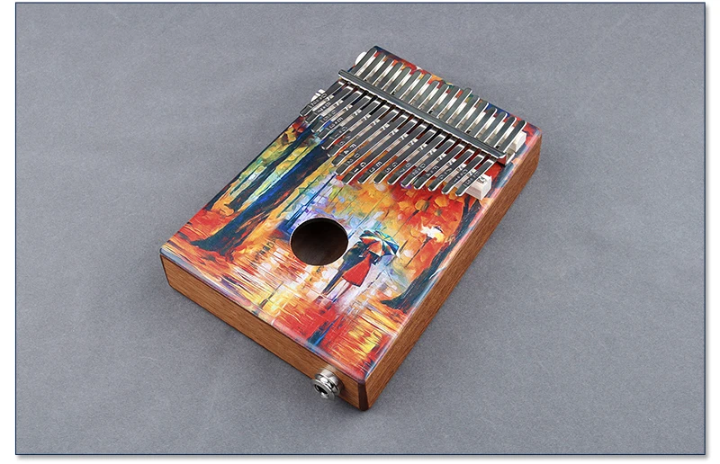 Фортепиано с 17 клавишами Kalimba, высокое качество, дерево, красное дерево, корпус, большой палец, фортепиано, музыкальный инструмент, калимба, аксессуары с аудио входом