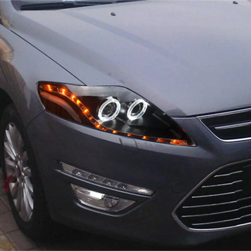 Hlxg дневные ходовые огни для Ford Mondeo автостайлинг светодиодный HID Рио фары