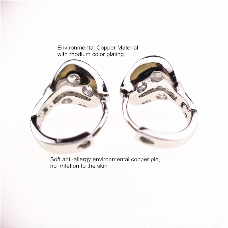 Женские свадебные серьги INALIS с милым листом Подарочные сережки 3 мм круглые