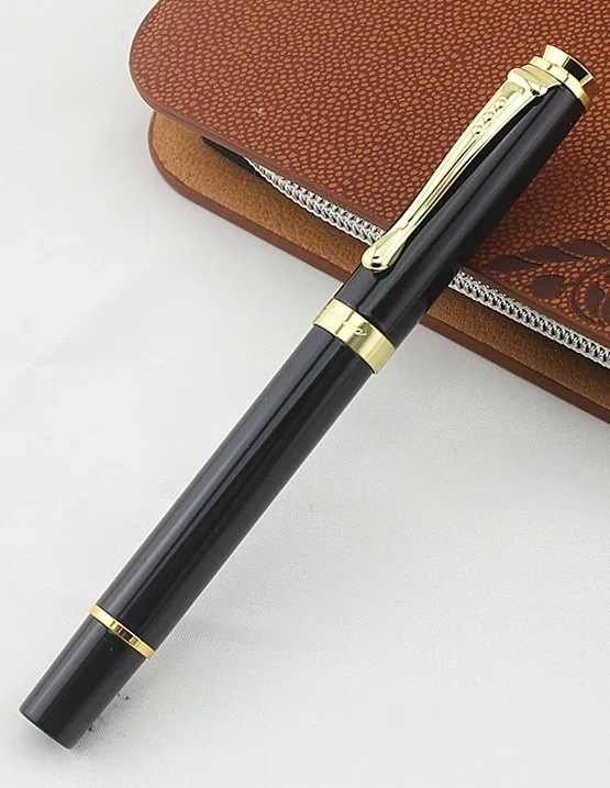 Jinhao 500 пишущий Иридиевый карандаш черный серебристый красный и зеленый лед золотой орел авторучка ручка наконечник 0,5 мм для 6 цветов - Цвет: W