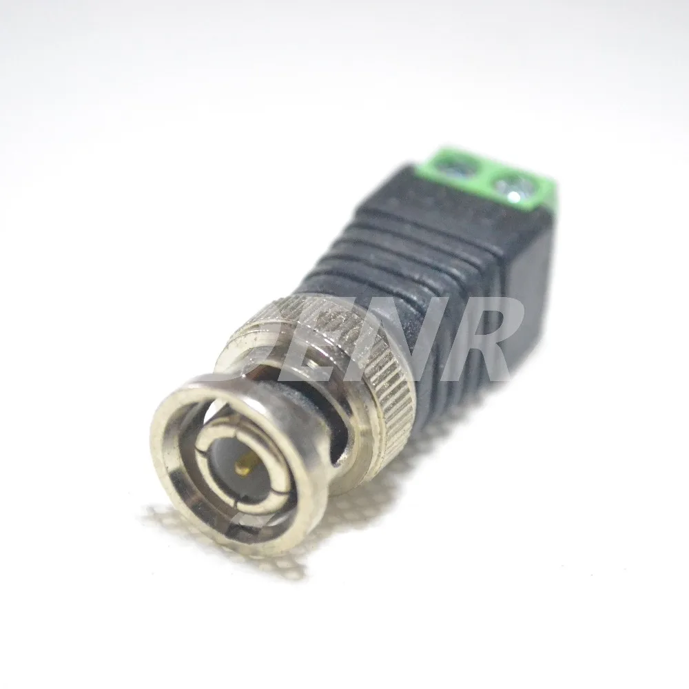 DHL 1000 шт. коаксиальный кабель CAT5 BNC круглый Штекерный Разъем для CCTV Камера