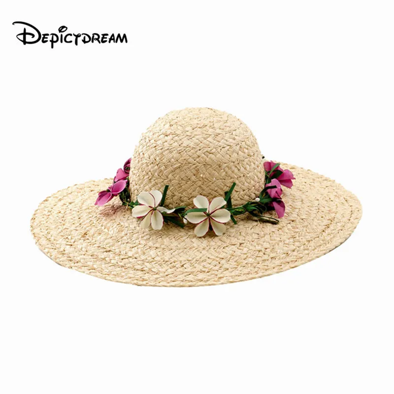 

summer hat women big wide brim High quality hand knitting Raffi straw beach hat sun hat foldable sun block UV protection hat