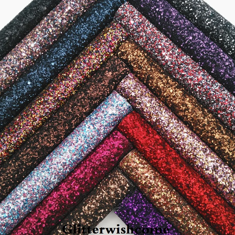 Glitterwishcome 30X134 см мини ролл винил для Луки, с эффектом блестящей кожи ткань с подходящей подложкой Луки, GM078