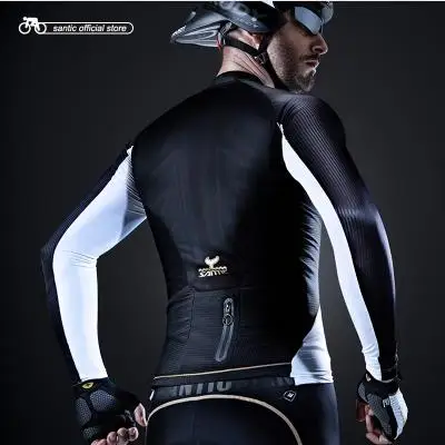 Santic spexcel мужские майки для велоспорта с длинным рукавом экстремальная посадка