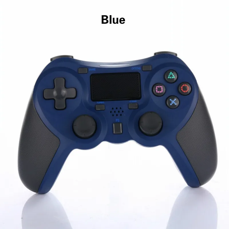 Для sony PS4 беспроводной контроллер геймпад контроллер с двойной вибрацией и пусковыми кнопками для playstation 4 и Windows - Цвет: Blue wireless