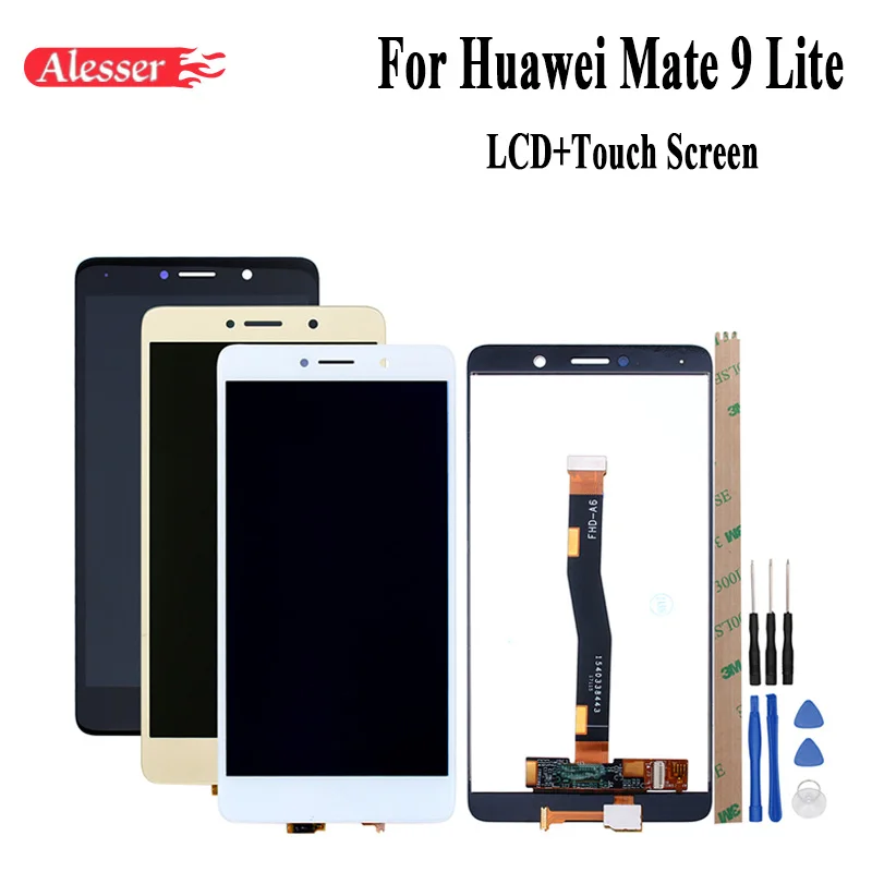 Alesser для Huawei Mate 9 Lite ЖК дисплей и сенсорный экран 5 &quotзапасные части в сборе +