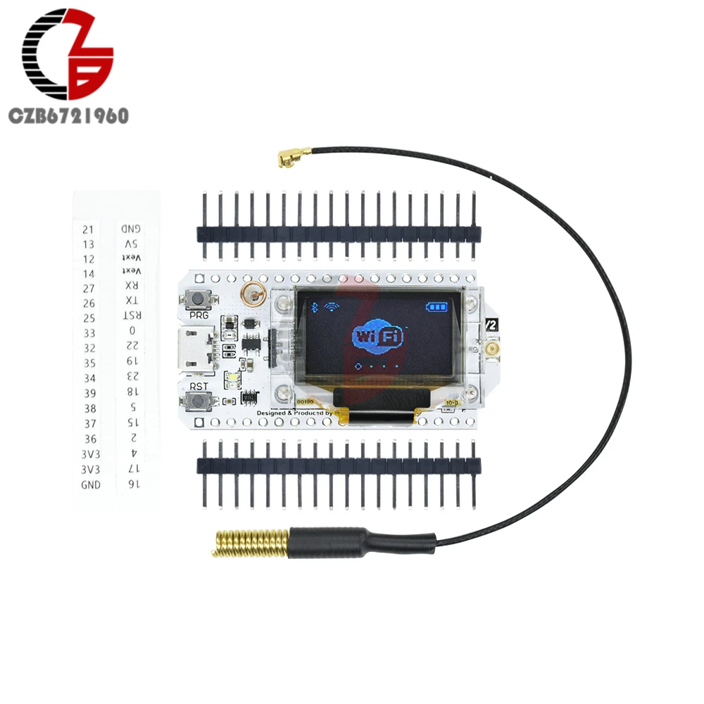 Макетная плата SX1278 LoRa ESP32 беспроводная Bluetooth Wi Fi 433 МГц OLED дисплей 0 96 дюйма IOT с