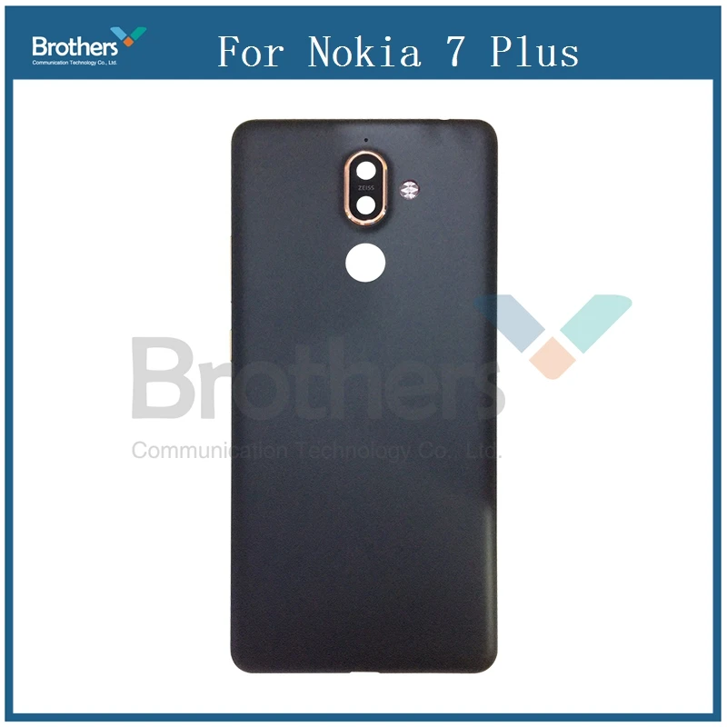 Для Nokia 7 Plus крышка батареи задняя дверь Задняя стеклянная Корпус для телефона