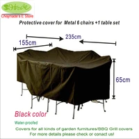 garden 6 chairs and a table cover235x155x65 cm outdoor furniture coverwater proofed cover for outdoor furniturefree shipping