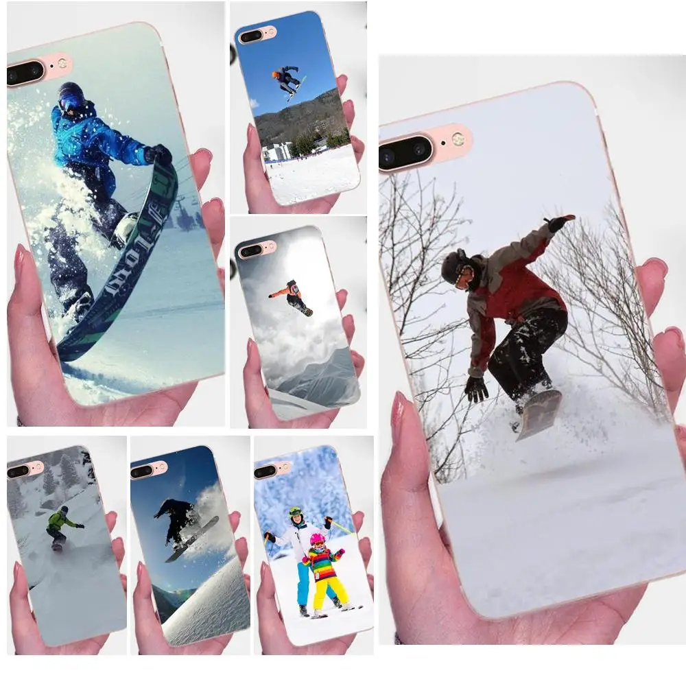 Snow Or Die Лыжный Сноуборд спортивный принт для Huawei P7 Honor 4C 5A 5C 5X 6 6C 6A 6X 7 7X 8 9 V8 V10 Y3II Y5II