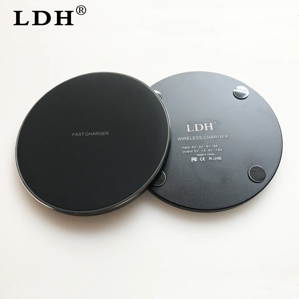 LDH Qi Беспроводное зарядное устройство 10 Вт для iPhone X 8 Samsung Note S8 Plus S7 S6 Edge телефон
