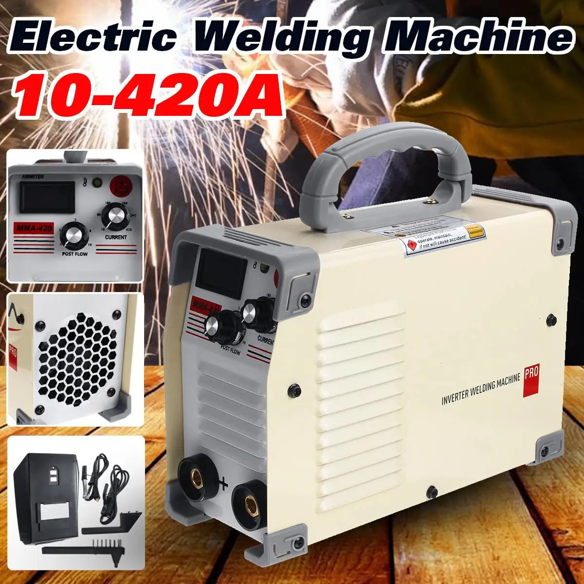 

220V AC 10-420A Handheld Mini MMA DC Inverter Welding Machine For Welding Working Accessories Welder Inverter Machine Tool Hot