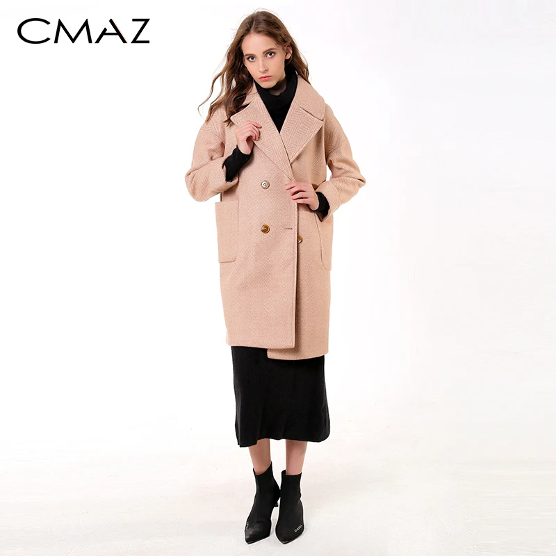 CMAZ 2019 осенне зимнее шерстяное пальто женский темперамент женское популярное