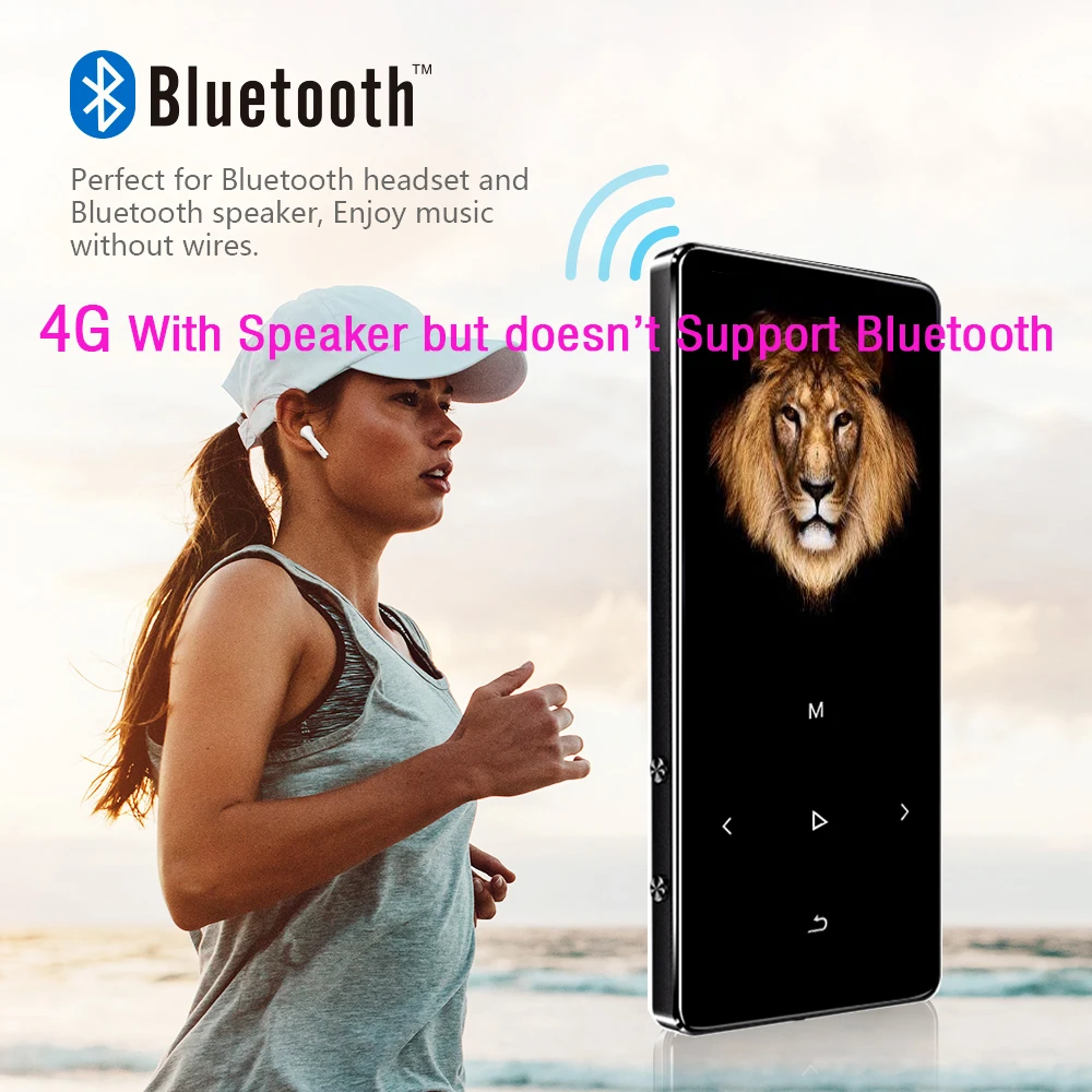 Портативный mp3 плеер с Bluetooth 4 2 и сенсорными клавишами 1 8 дюйма|MP3-плееры| |