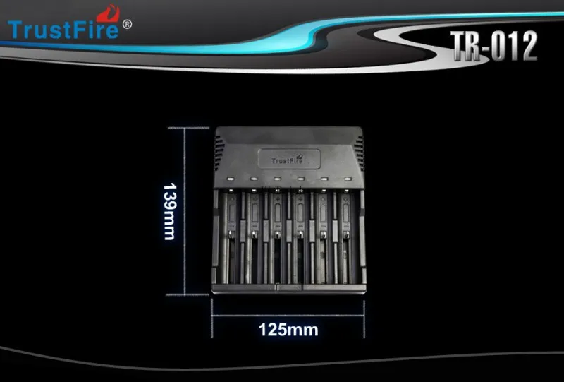 Trustfire быстрое универсальное Цифровое зарядное устройство интеллектуальное с 6