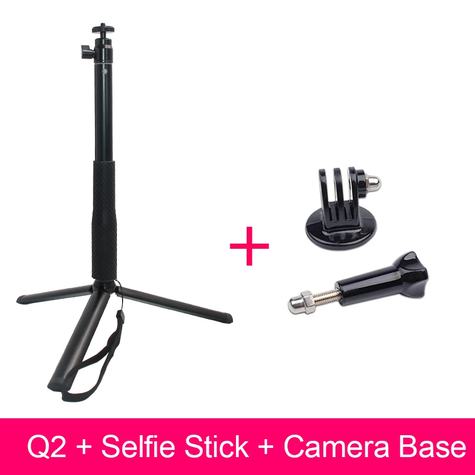 selife stick Q2 base Портативный водонепроницаемый монопод селфи палка телескопическая Выдвижная палка ручная камера смартфон штатив подставка для GoPro Hero 6 5 - Цвет: selife stick Q2 base
