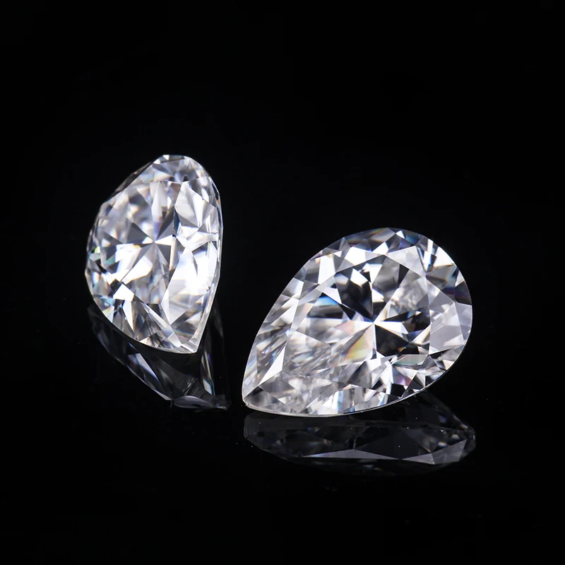 

EF White Color 3*4mm Pear Shape Moissanites Loose Stones for Engagement Rings Jewelry Making