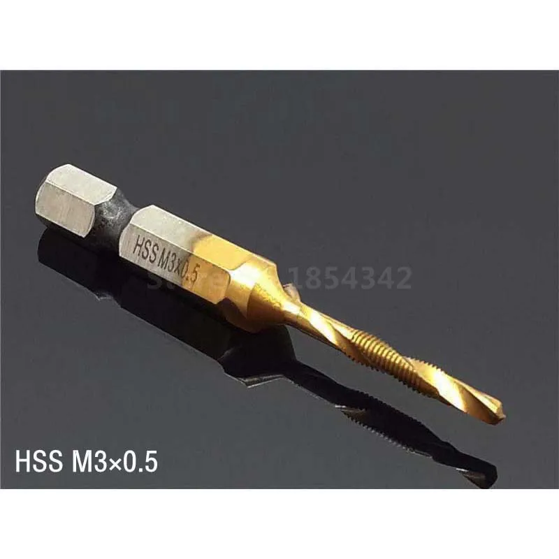 3 мм HSS шестигранный хвостовик спиральный кран зенковочный сверлильный Ремер