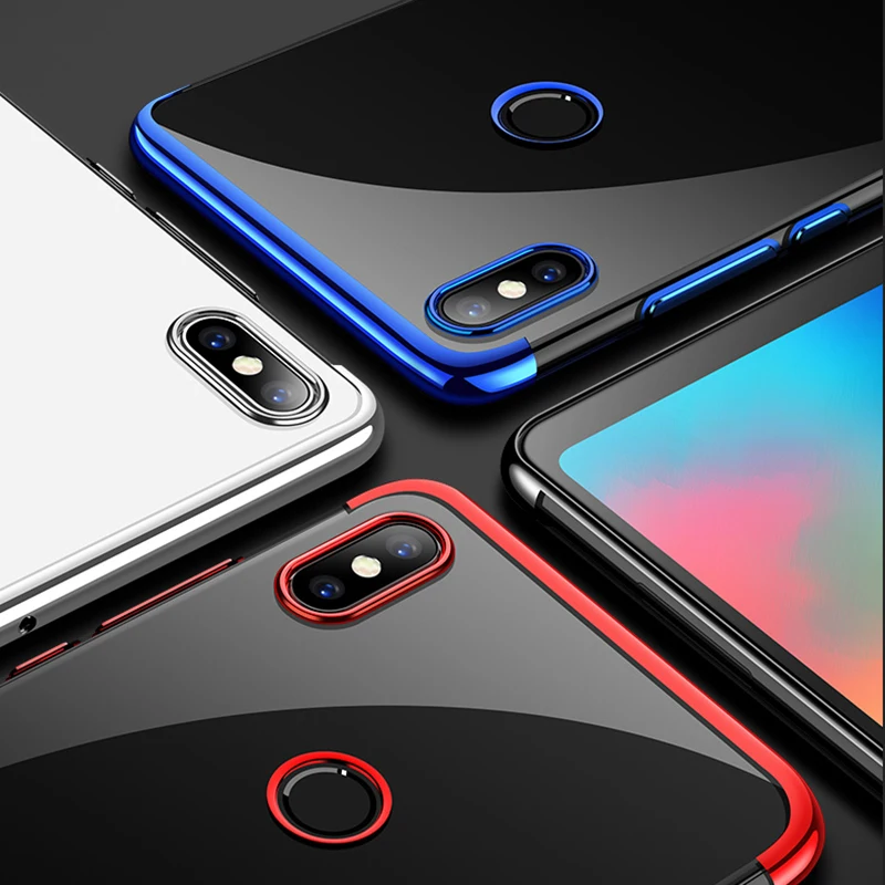 Чехол MAKAVO для Xiaomi Mi Max 3 Max3 роскошный мягкий прозрачный чехол с покрытием чехлы