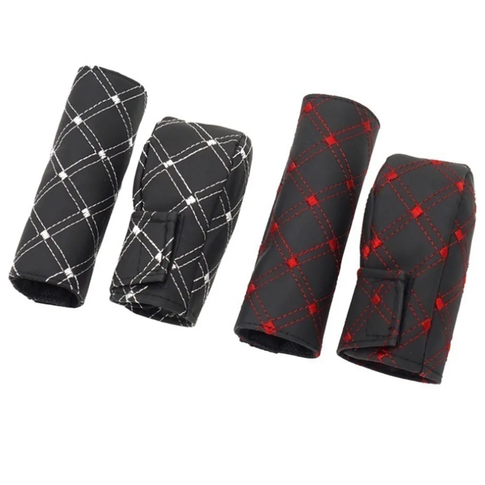 2 шт./компл. автомобиля Защитный чехол Шестерни рычага парковочный ручной тормоз