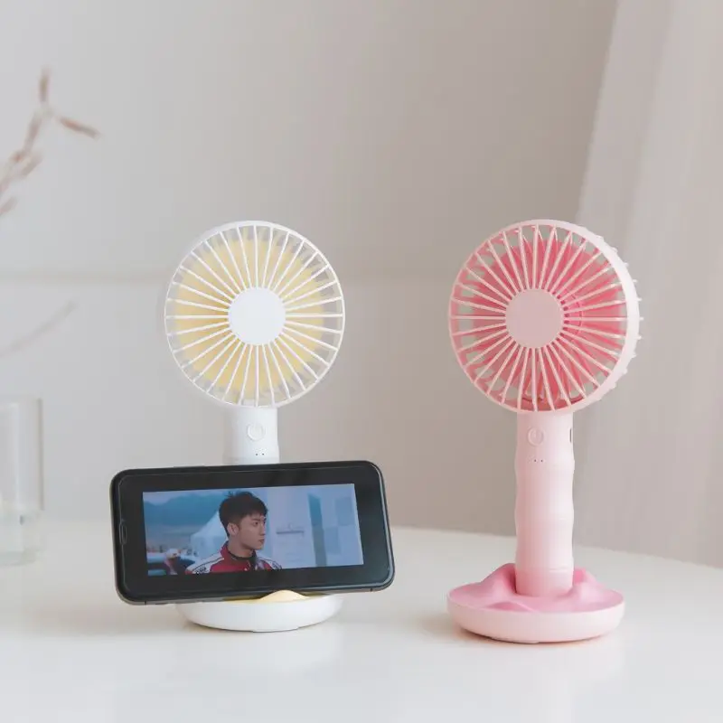 Портативный вентилятор USB Перезаряжаемый на батарейках персональный настольный