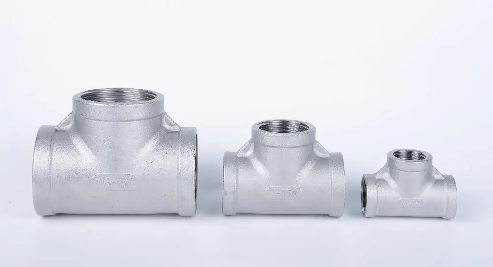 304 тройник из нержавеющей стали Женская резьба BSPT 1/8 &quot1/4&quot 3/8 &quot1/2&quot 3/4 &quot-фитинг