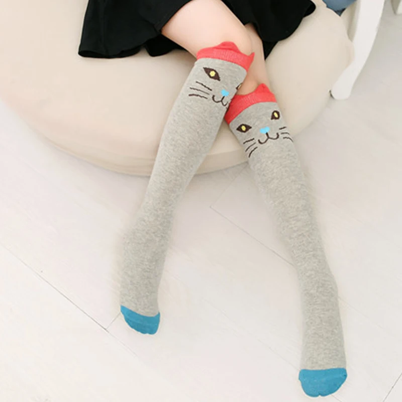Осенние модные детские носки с героями мультфильмов Гольфы для девочек Носки