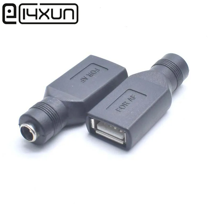 EClyxun 2 шт. DC 5 5*2 1 мм гнездовой разъем к USB 0 в постоянного тока питания адаптер для