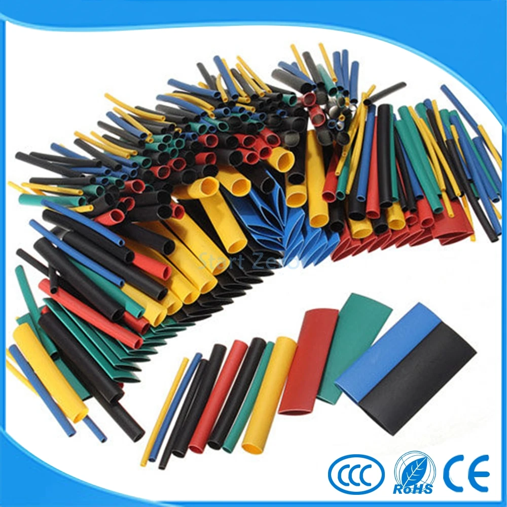 280 шт. термоусадочная трубка для проводов 12 6 м 2:1 5 цветов|cable sleeve|electrical shrink wrap tubingwire